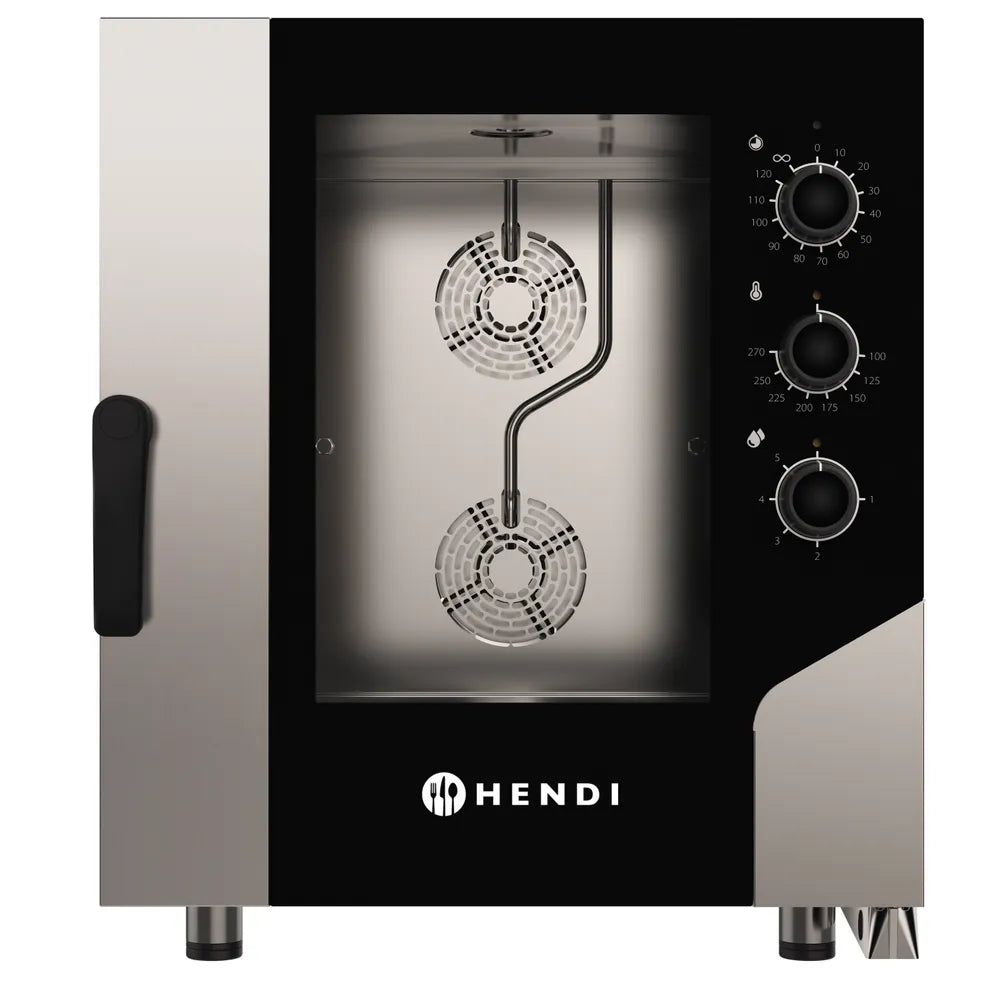 Konvektionsdampfgarer CONTROL 7x GN1/1, HENDI, 400V/10400W, 730x855x(H)850mm