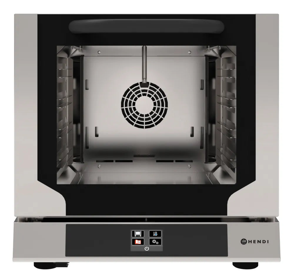 Konvektionsofen kompakt Touch mit Beschwadung, HENDI, 220-240V/3150W, 590x709x(H)589mm