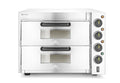 Doppeldeck-Pizzaofen 3000W, HENDI, Silber, 230V/3000W, 580x560x(H)435mm