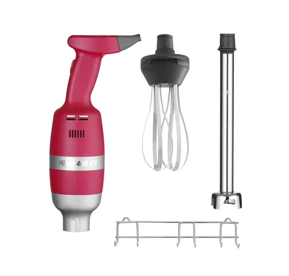 Stabmixer Profi Line 400 - Geschwindigkeit regelbar, Set inkl. Ablagegestell, HENDI, Profi Line, 230V/400W, ⌀100x(H)765mm