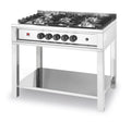 Gasherd - 5 Kochfelder, offener Unterbau, HENDI, Kitchen Line, 14,3kW, 900x640x(H)910mm