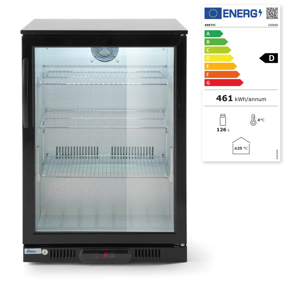 Bar-Kühlschrank eintürig, Arktic, 105L, Schwarz, 220-240V/120W, 600x530x(H)865mm