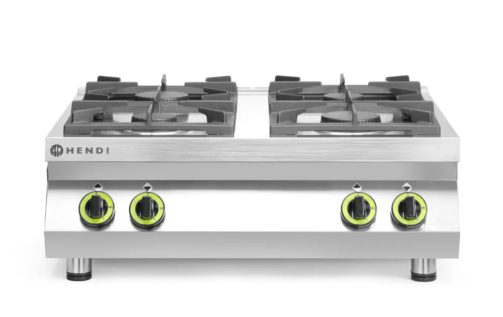 Gasherd Kitchen Line - 4 Kochfelder, Table-Top, HENDI, Kitchen Line, 19kW, 800x700x(H)310mm