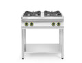 Gasherd Kitchen Line 4-flammig, offener Unterbau, HENDI, Kitchen Line, 19kW, 800x700x(H)900mm