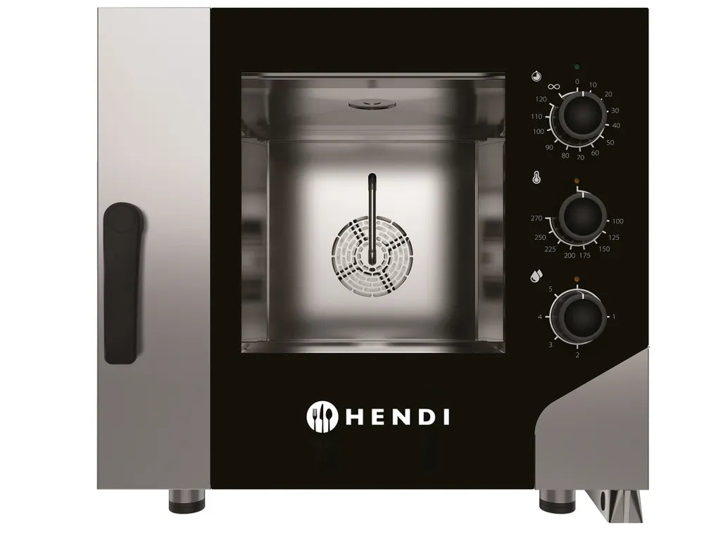 Konvektionsdampfgarer CONTROL 5x GN 1/1, HENDI, GN 1/1, 400V/7800W, 730x855x(H)700mm
