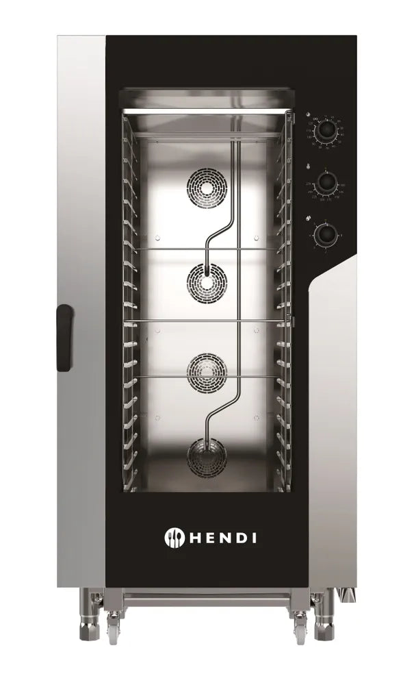 Konvektionsdampfgarer CONTROL 5x GN 1/1, HENDI, GN 1/1, 400V/7800W, 730x855x(H)700mm