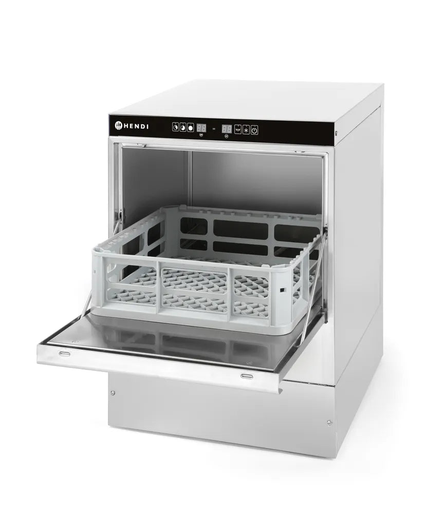 Geschirrspüler 40x40 - elektronische Steuerung, HENDI, 230V/2800W, 470x510x(H)710mm