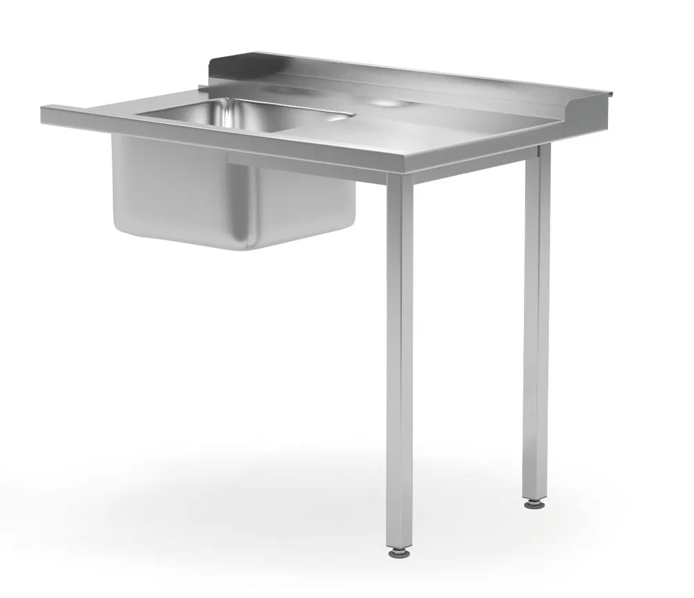 Ladetisch mit Spülbecken für Geschirrspüler, HENDI, linke Seite, 1200x700x(H)850mm