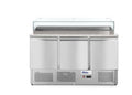 Pizzatisch, dreitürig 380L, Arktic, 230V/310W, 1378x702x(H)1155mm