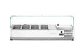 Aufsatz-Kühlvitrine Gastronorm 1/3, Arktic, 4x GN 1/3, 230V/180W, 1208x400x(H)456mm