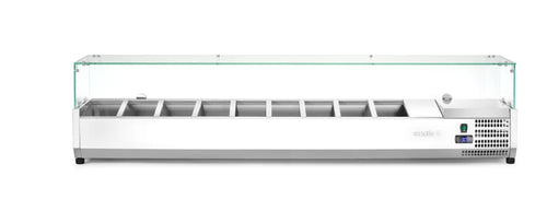 Aufsatz-Kühlvitrine Gastronorm 1/3, Arktic, 9x GN 1/3, 230V/180W, 2005x420x(H)456mm