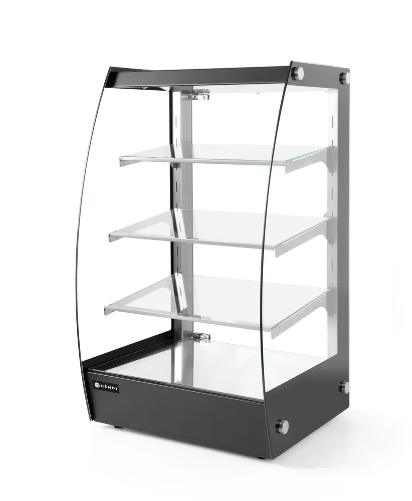 Offene Vitrine mit Regalablagen 75 L, HENDI, 230V/2W, 415x390x(H)716mm
