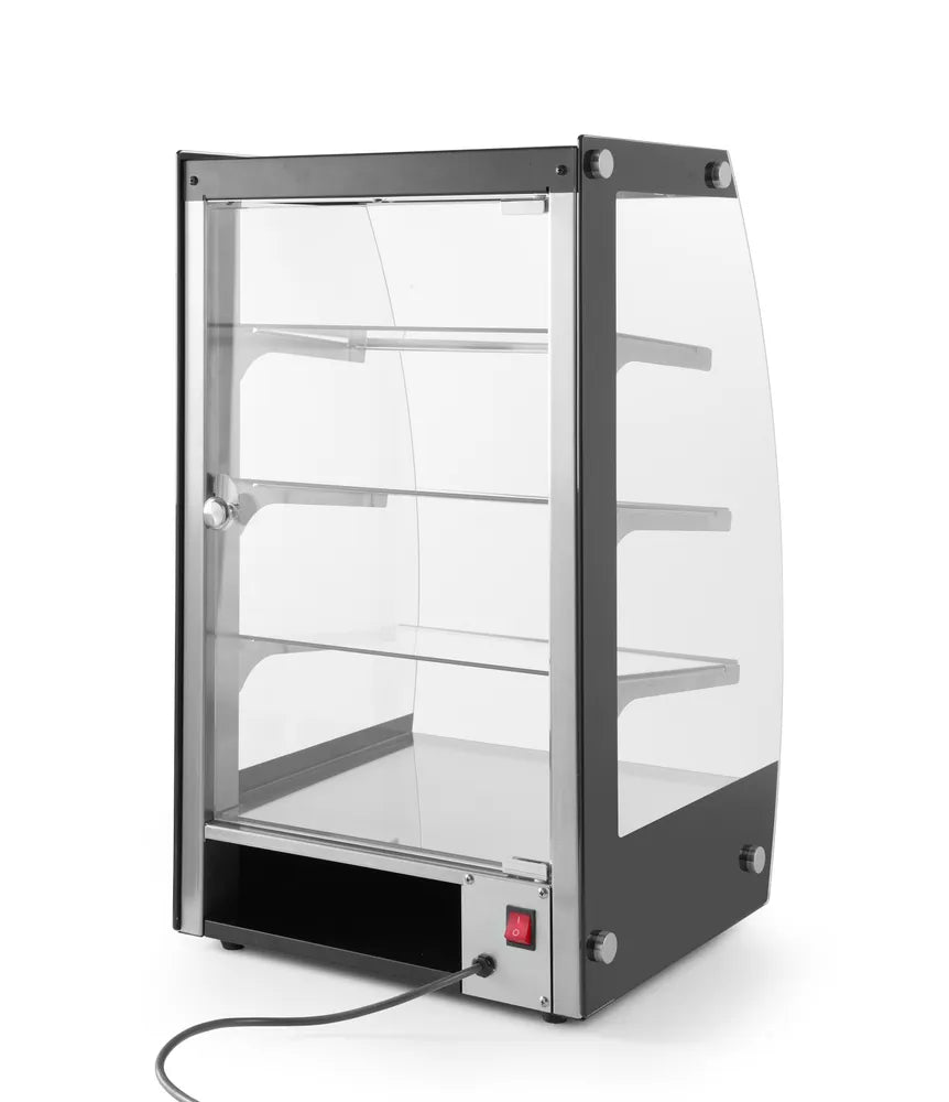 Offene Vitrine mit Regalablagen 75 L, HENDI, 230V/2W, 415x390x(H)716mm
