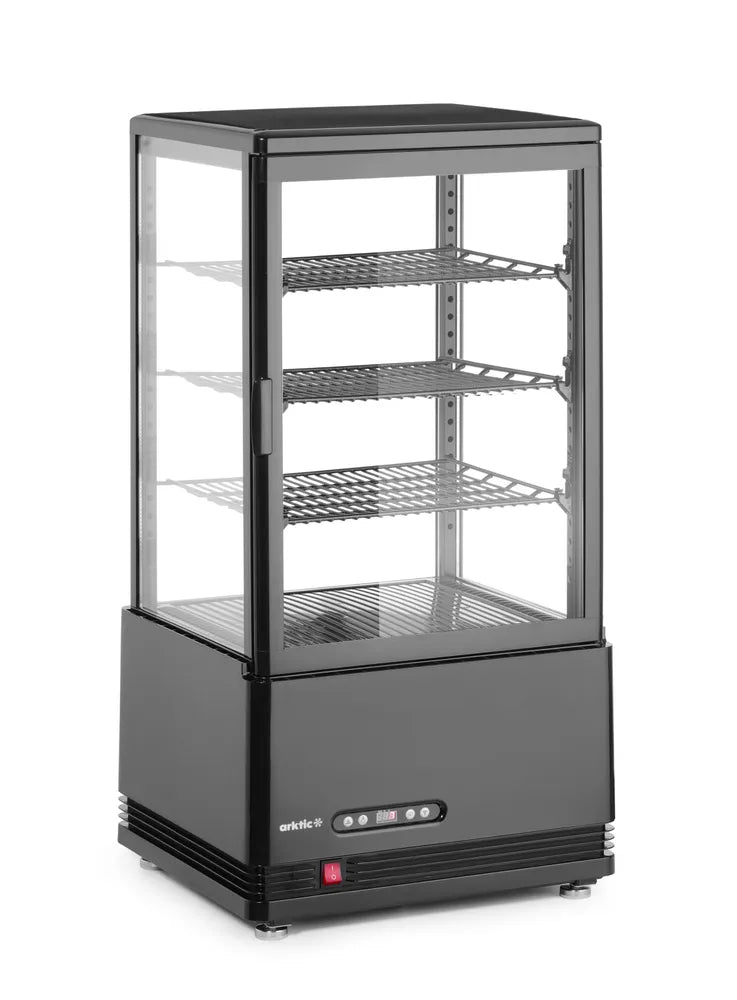 Aufsatz-Kühlvitrine 68 Liter, Arktic, Schwarz, 230V/170W, 444x397x(H)875mm