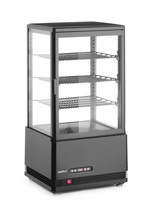 Aufsatz-Kühlvitrine 68 Liter, Arktic, Schwarz, 230V/170W, 444x397x(H)875mm