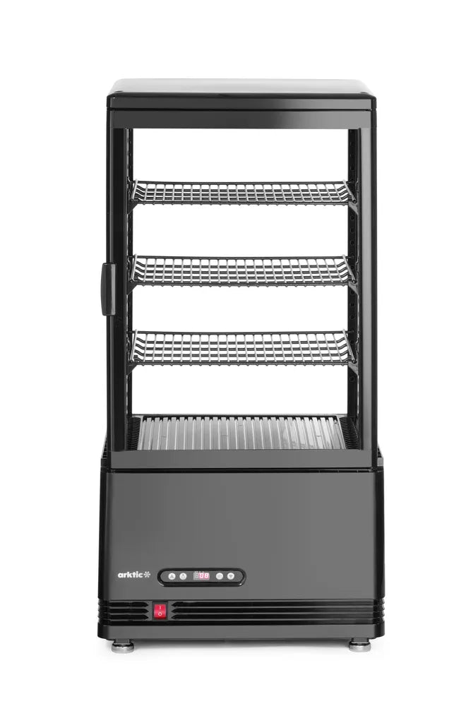 Aufsatz-Kühlvitrine 68 Liter, Arktic, Schwarz, 230V/170W, 444x397x(H)875mm