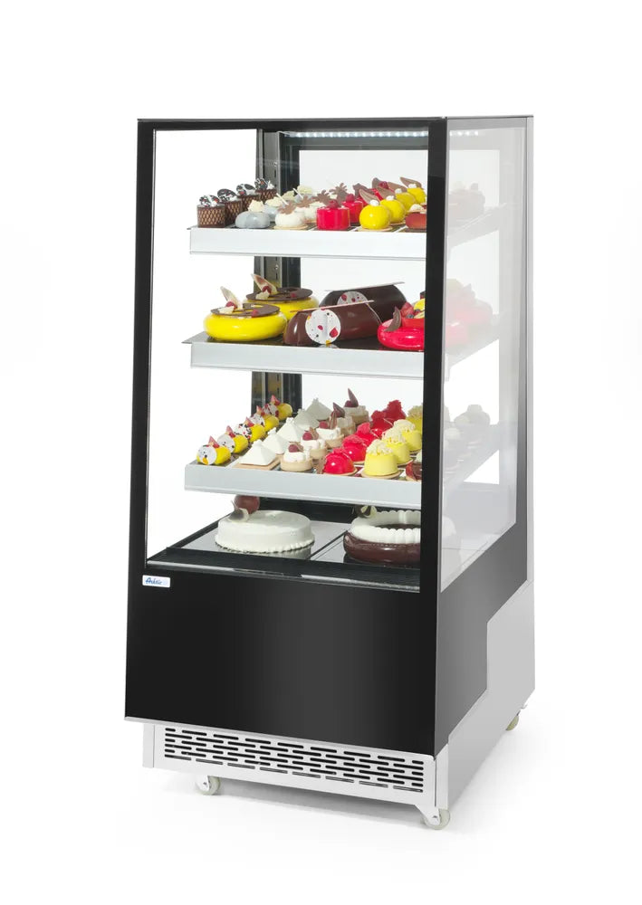 Kühlvitrine mit 3 geneigten Regalen, Arktic, 300L, 230V/480W, 650x833x(H)1460mm