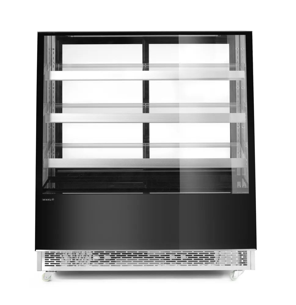 Kühlvitrine mit 3 geneigten Regalen, Arktic, 650L, Schwarz, 230V/490W, 1200x833x(H)1460mm