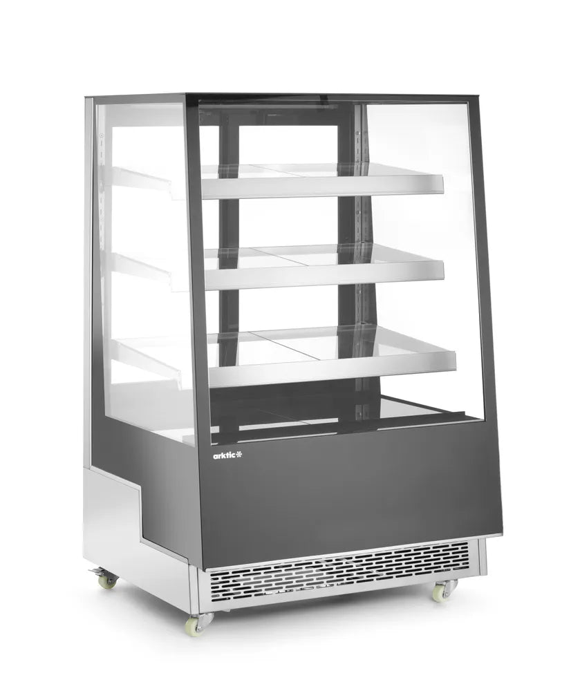 Kühlvitrine mit 3 geneigten Regalen, Arktic, 500L, 230V/490W, 900x833x(H)1460mm