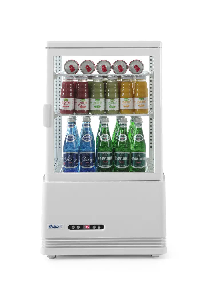 Aufsatz-Kühlvitrine 58 Liter, Arktic, schwarz, 230V/170W, 452x406x(H)830mm