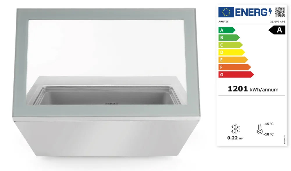Eiscreme-Display-Gefrierschrank, Arktic, 220-240V/210W, 867x735x(H)373mm