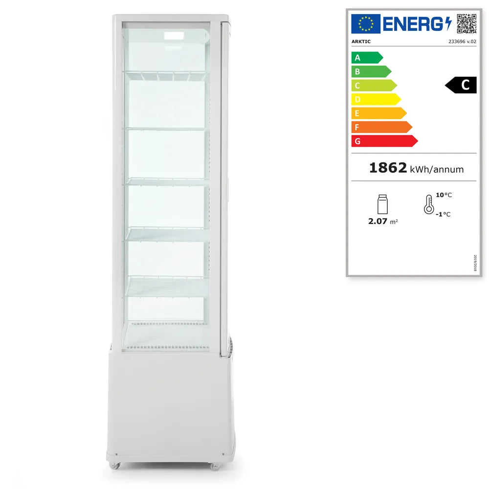 Kühlvitrine 270 Liter, Arktic, Weiß, 230V/290W, 556x526x(H)1913mm
