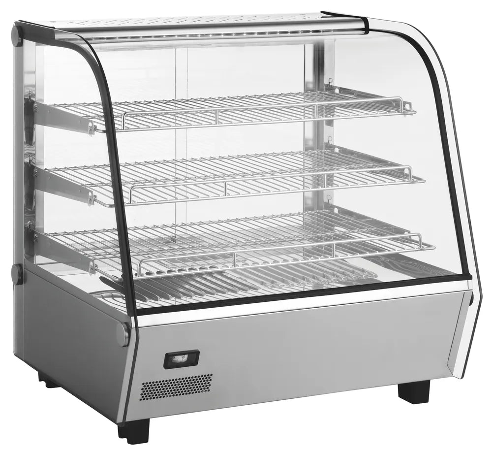 Beheiztes Thekendisplay, HENDI, 160 Liter, 230V/1500W, 885x570x(H)680mm