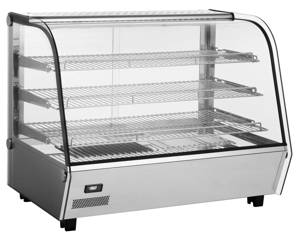 Beheiztes Thekendisplay, HENDI, 160 Liter, 230V/1500W, 885x570x(H)680mm