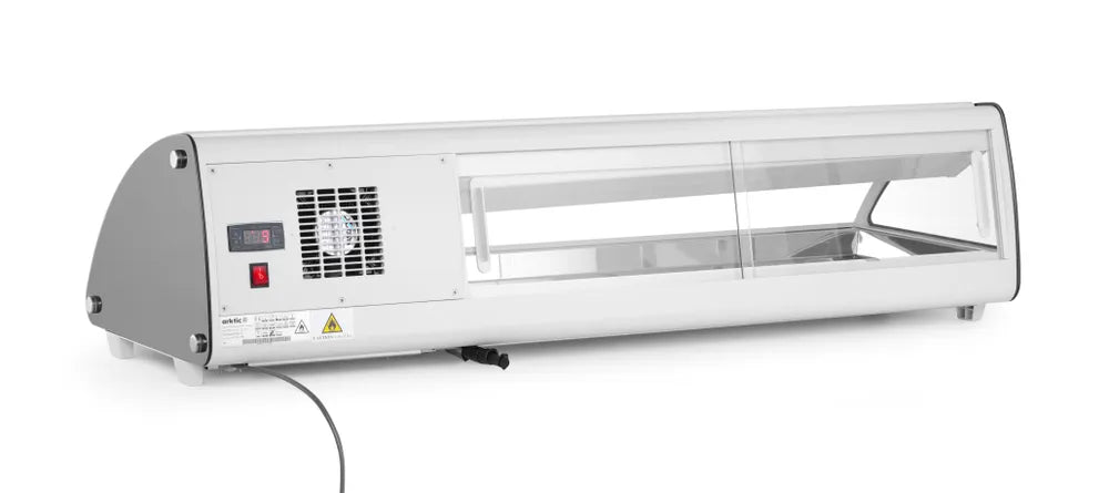 Sushi-Vitrine 5x GN 1/3, Arktic, 230V/160W, 1307x445x(H)327mm