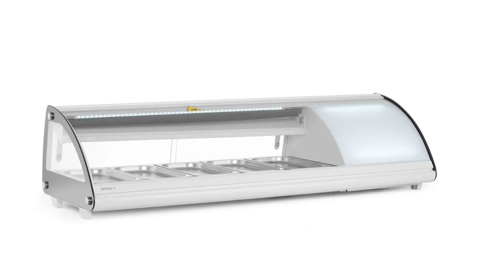 Sushi-Vitrine 5x GN 1/3, Arktic, 230V/160W, 1307x445x(H)327mm