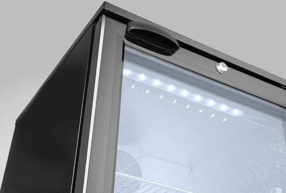 Kühlschrank hinten mit einer Tür, Arktic, 86L, Schwarz, 220-240V/120W, 500x530x(H)865mm