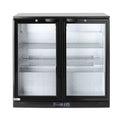 Kühlschrank mit doppelter Tür auf der Rückseite, Arktic, 158L, Schwarz, 220-240V/160W, 900x530x(H)870mm