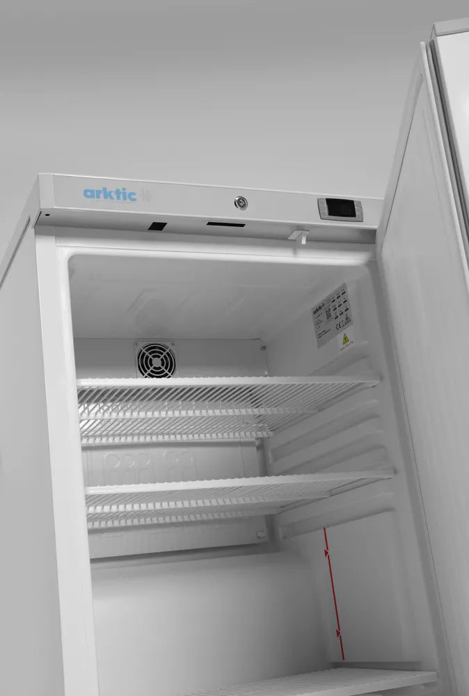 Budget Line Kühlschrank in weiß lackiertem Stahlgehäuse, Arktic, Budget Line, Weiß, 230V/124W, 598x623x(H)838mm