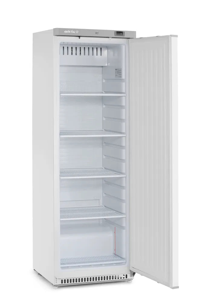Kühlschrank in weiß lackiertem Stahlgehäuse, Arktic, 600x701x(H)1876mm