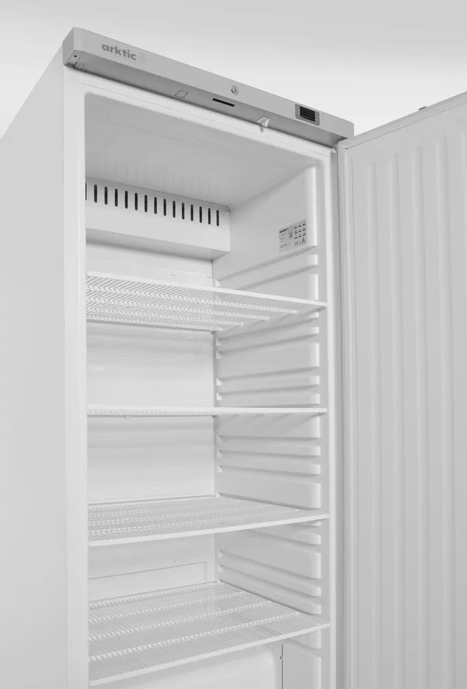 Kühlschrank in weiß lackiertem Stahlgehäuse, Arktic, Budget Line, 769x775x(H)1900mm
