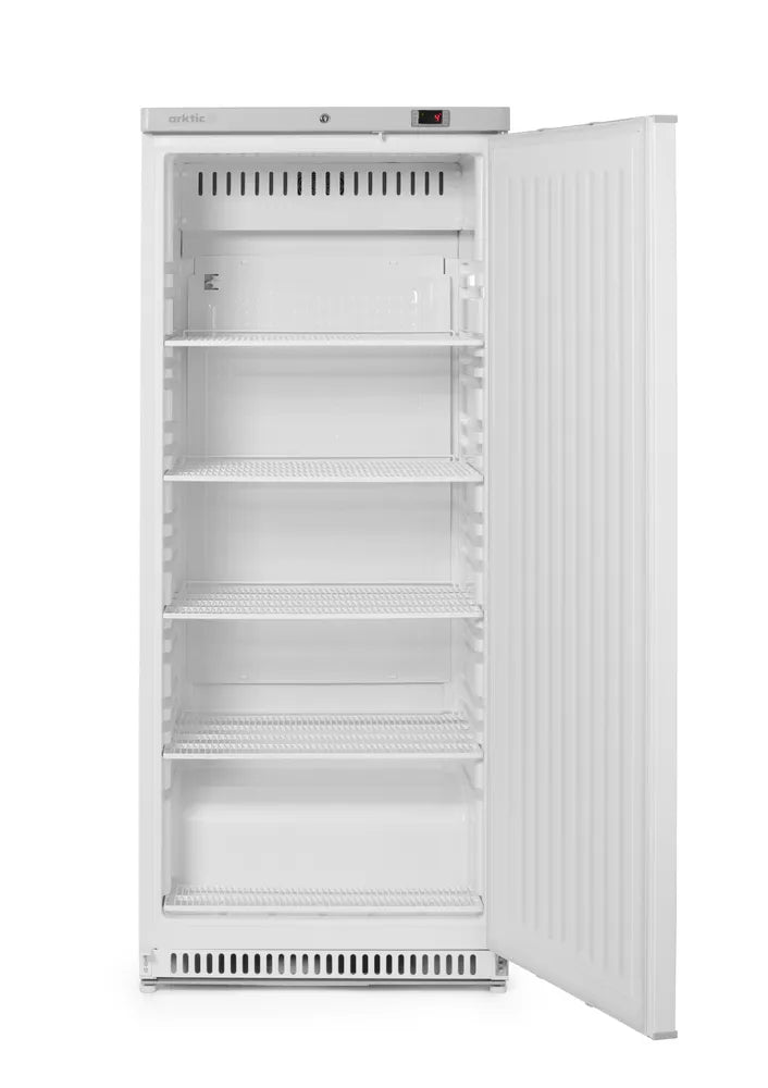 Kühlschrank in weiß lackiertem Stahlgehäuse, Arktic, Budget Line, 769x775x(H)1900mm