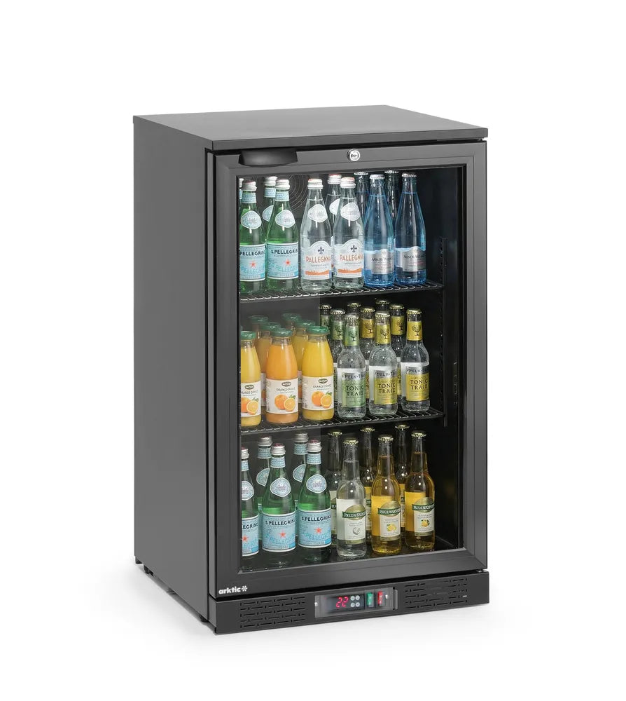 Kühlschrank hinten mit einer Tür, Arktic, 86L, Schwarz, 220-240V/120W, 500x530x(H)870mm