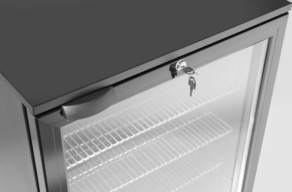 Kühlschrank hinten mit einer Tür, Arktic, 86L, Schwarz, 220-240V/120W, 500x530x(H)870mm