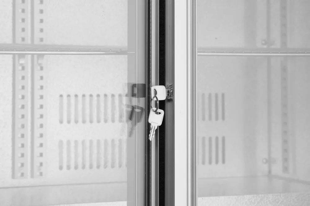 Bar-Kühlschrank mit 2 Schiebetüren, Arktic, 150L, Silber, 220-240V/160W, 900x520x(H)840mm