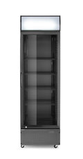 Eintüriger Kühlschrank mit hinterer Bar und hinterleuchteter Blende, , Arktic, 254L, Schwarz, 220-240V/250W, 578x605x(H)1980mm