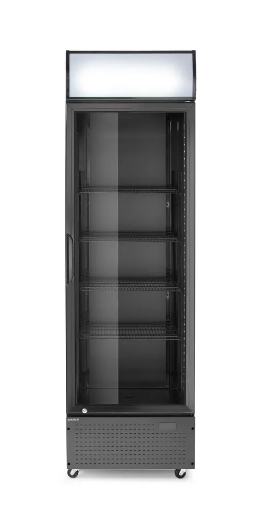 Eintüriger Kühlschrank mit hinterer Bar und hinterleuchteter Blende, , Arktic, 254L, Schwarz, 220-240V/250W, 578x605x(H)1980mm