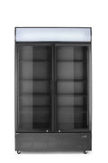 Rückwandkühlschrank mit hinterleuchteter Blende, zweitürig, Arktic, 512L, Schwarz, 220-240V/510W, 1120x585x(H)1900mm