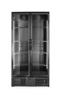 Bar-Kühlschrank mit zwei Türen, Arktic, 384L, Schwarz, 220-240V/365W, 900x530x(H)1820mm