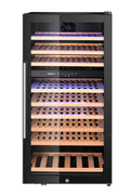 Weinkühler, 2 Zonen, 91 Flaschen, Arktic, 230L, Schwarz, 569x595x(H)1215mm