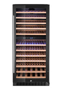 Weinkühler, 2 Zonen, 124 Flaschen, Arktic, 265L, Schwarz, 570x595x(H)1400mm
