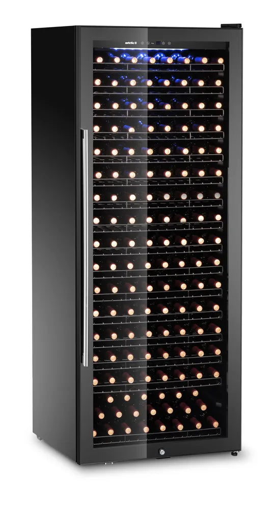 Weinkühler, 1 Zone, 224 Flaschen, Arktic, 542L, Schwarz, 685x700x(H)1833mm