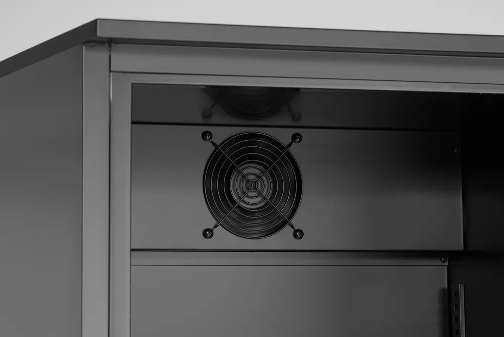 Bar-Kühlschrank mit zwei Türen, Arktic, 384L, Schwarz, 220-240V/365W, 900x530x(H)1820mm