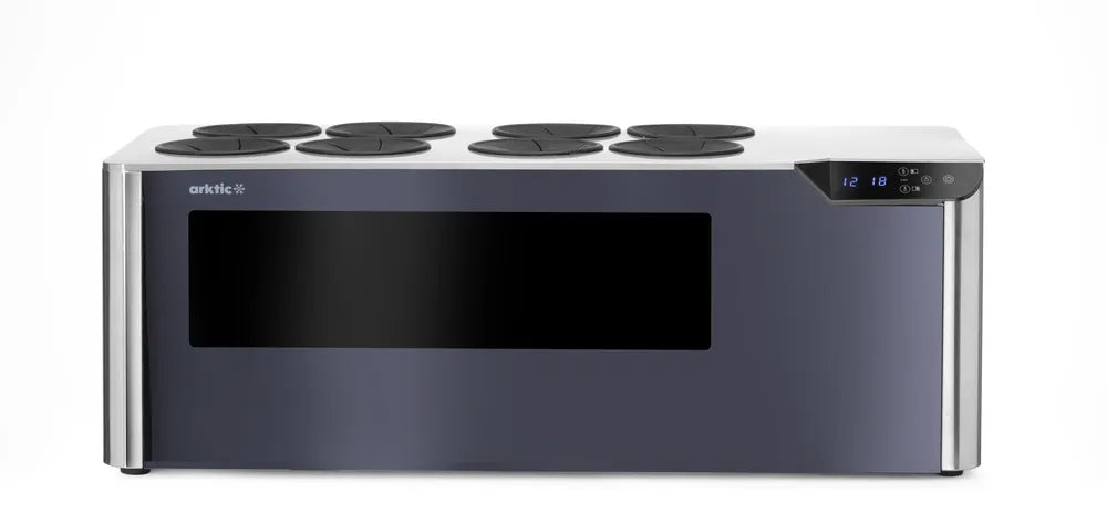 Theken-Weinkühler Cellar, 2 Zonen, Arktic, Schwarz, 220-240V/60W, 800x350x(H)293mm