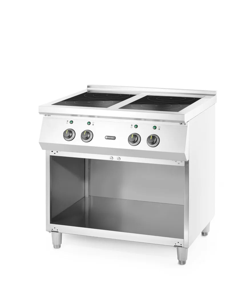 Induktionsherd mit 4 Kochfeldern, HENDI, 400V/17000W, 800x720x(H)854mm