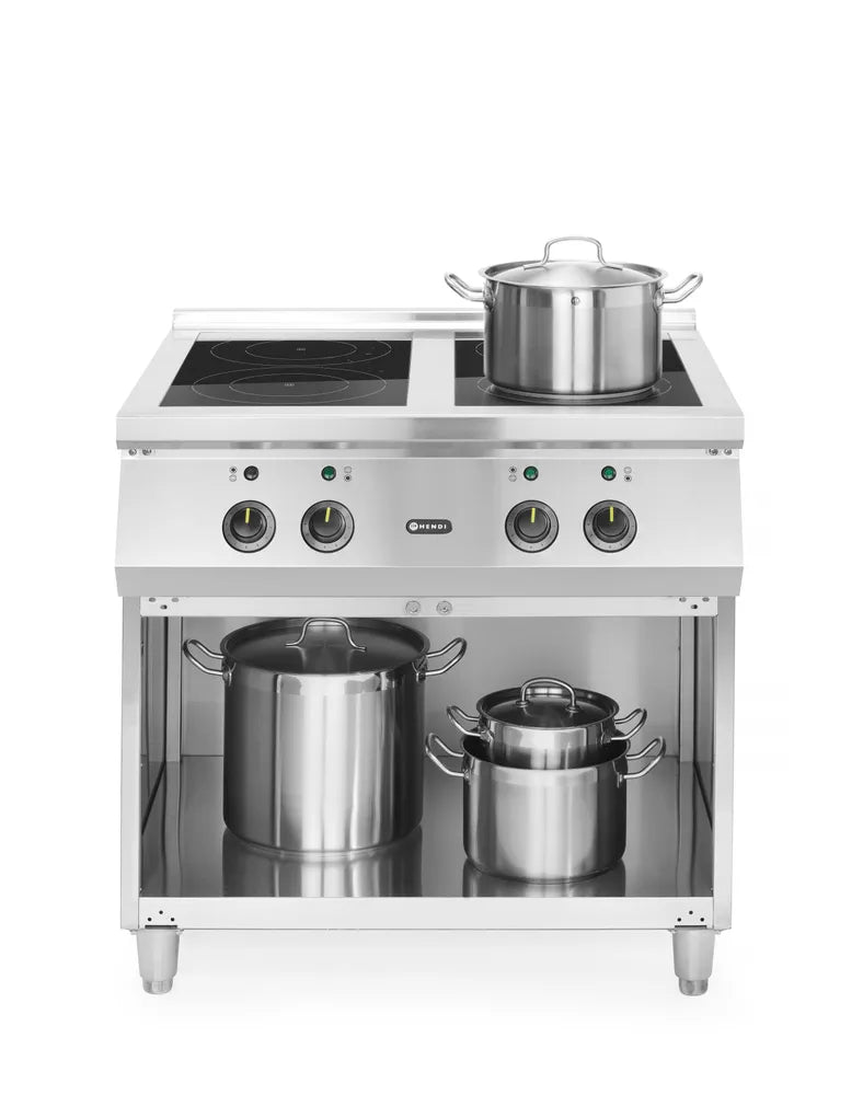 Induktionsherd mit 4 Kochfeldern, HENDI, 400V/17000W, 800x720x(H)854mm